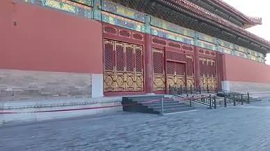 旅行红墙拍摄故宫北京视频的预览图